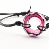 Pink Rings Donut Double Strand Knotted Bracelet