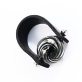 Glass Bead Ring: Black Vortex