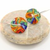 Groovy Rainbow Disc Earrings - Image 6