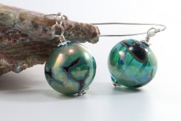 Blown Glass Bead Earrings