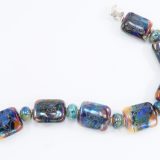Rainbow Metallic Chiclet Bracelet