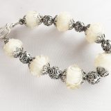 Pale Peach Textured Swirls Bracelet - Image 2
