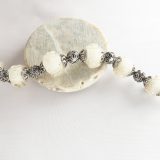 Pale Peach Textured Swirls Bracelet