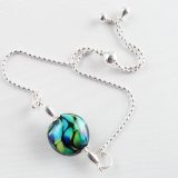 Ocean Ripples Disc Bead Slide Bracelet - Image 2