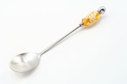 K20035 Small Spoon Amber Ivory Barrel
