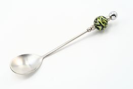 K20037 Small Spoon Green Stripes
