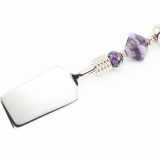 Square Cheese Knife Purple Diamond