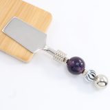 Square Cheese Knife Purple Crinkle - Image 2